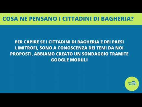 Il team Save Water presenta la propria attività di monitoraggio civico sul progetto della comunità bagherese "Bagheria lavori di adeguamento I.D. alla normativa vigente e delle opere per il recupero delle acque reflue depurate."